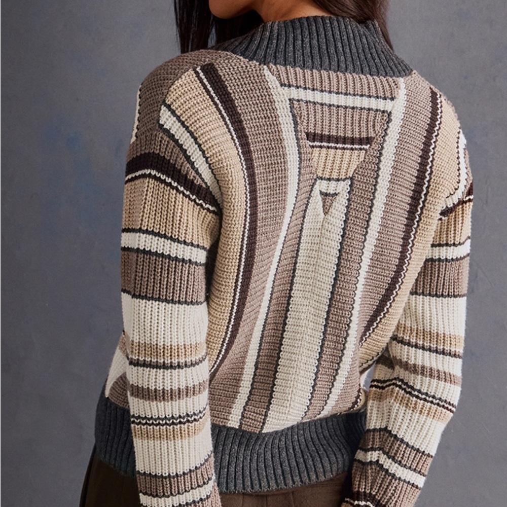 CAbi Cocoa Striped Cardigan - Picture 4 of 10